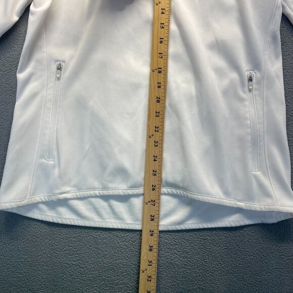 Nike Sweater Womens Large White Therma Fit Golf Half Zip Pullover Fleece Mock - Picture 5 of 14